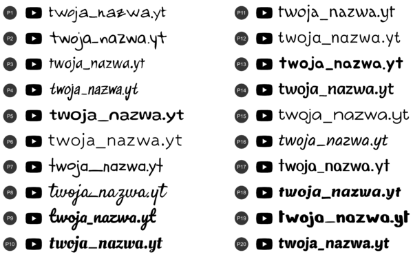 Naklejka YouTube - nazwa użytkownika - obrazek 9