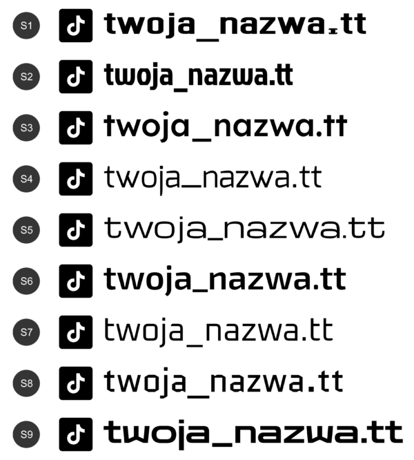 Naklejka TikTok - nazwa użytkownika - obrazek 10