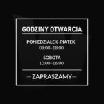 Naklejka Godziny otwarcia