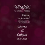 NAKLEJKA Ślubna na lustro ZESTAW wesele, ślub GOTOWE WZORY