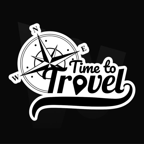 Naklejka Time to travel
