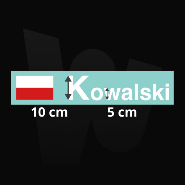 Naklejka regulaminowa Rajdy płaskie - obrazek 2