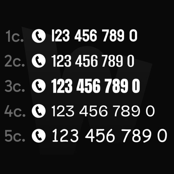 Naklejka Numer Telefonu - obrazek 6