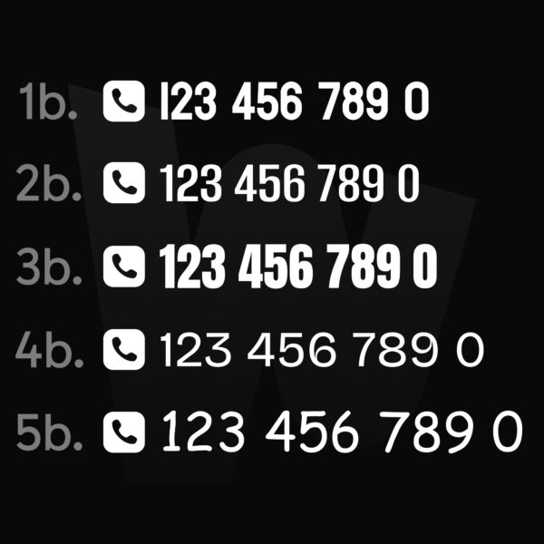 Naklejka Numer Telefonu - obrazek 4