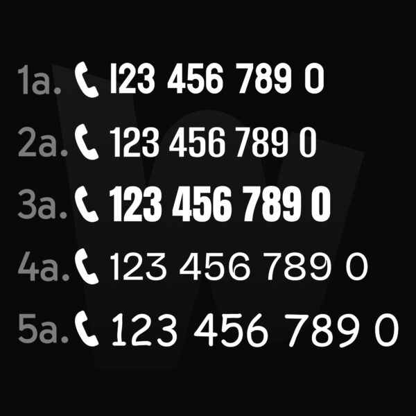 Naklejka Numer Telefonu - obrazek 2