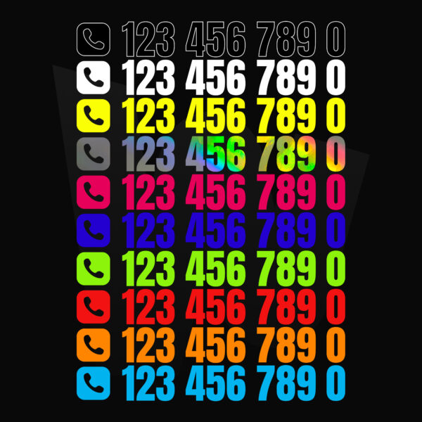 Naklejka Numer Telefonu - obrazek 9