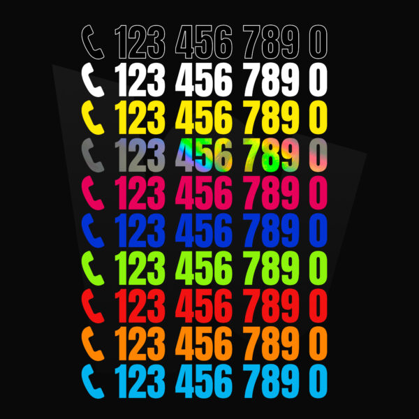 Naklejka Numer Telefonu - obrazek 8