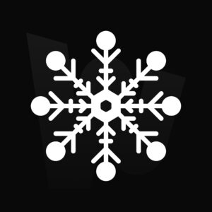 Naklejka świąteczna Śnieżynka DUŻA - RÓŻNE WZORY