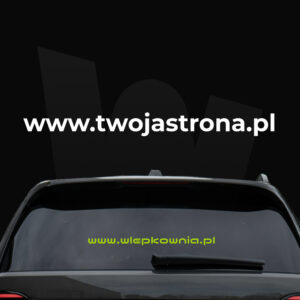 Naklejka Adres strony internetowej WWW - RÓŻNE WZORY I KOLORY