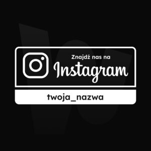 Naklejka Znajdź nas na Instagram