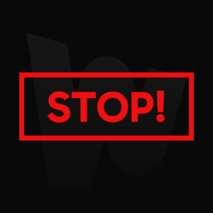 Naklejka STOP!