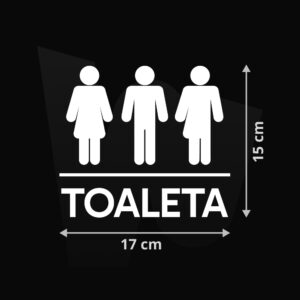 Naklejka Toaleta All Gender