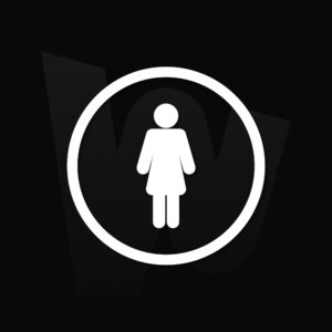 Naklejka Toaleta Damska - RÓŻNE WZORY