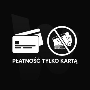 Naklejka Płatność tylko kartą