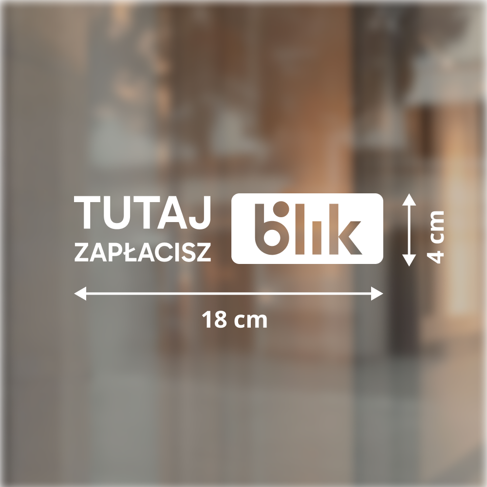 Naklejka Tutaj zapłacisz blik - obrazek 4