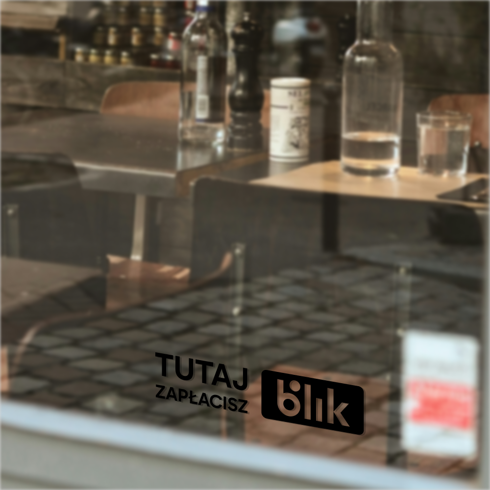 Naklejka Tutaj zapłacisz blik - obrazek 2