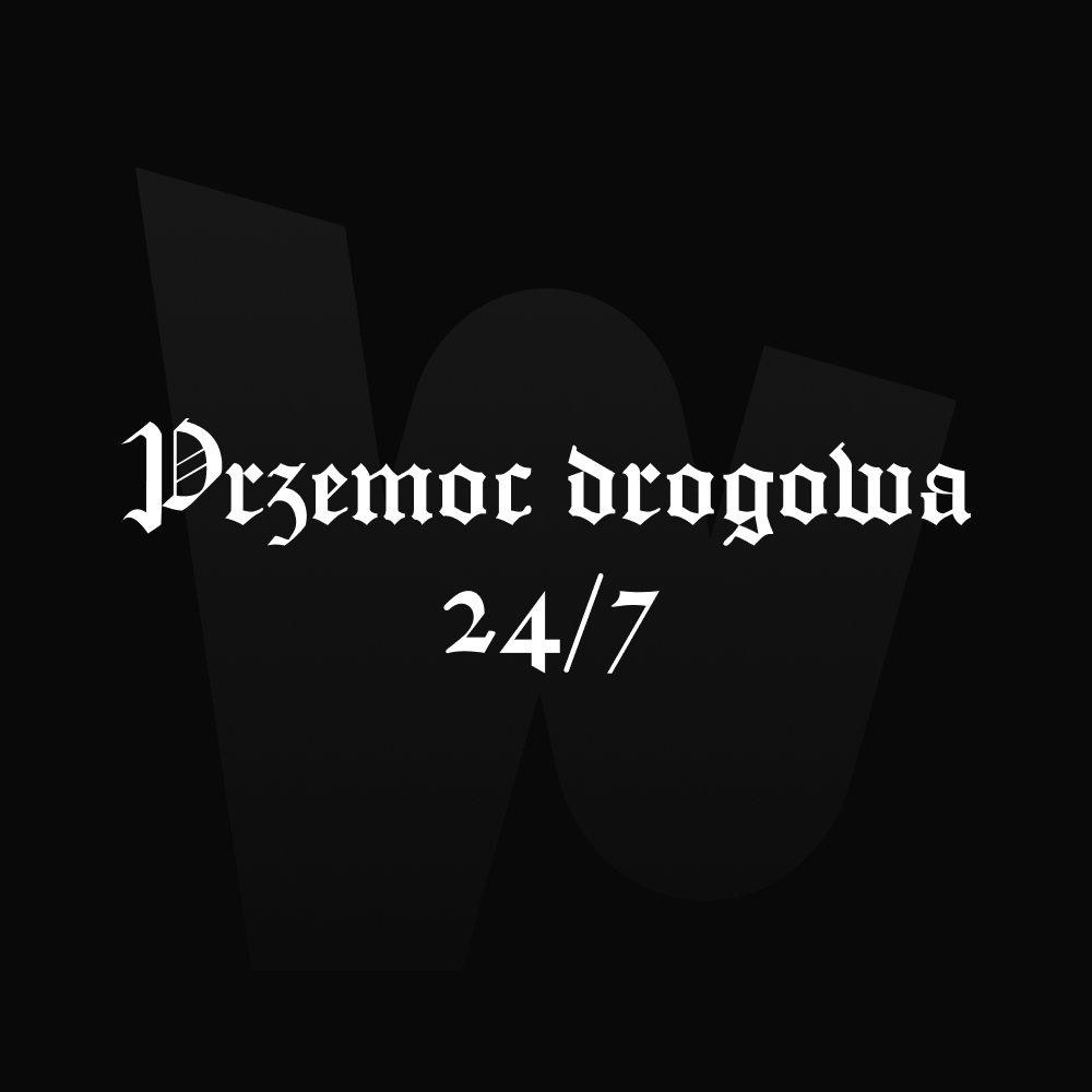 Naklejka Przemoc drogowa 24/7