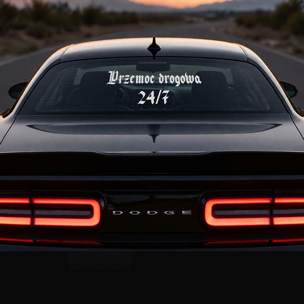 Naklejka Przemoc drogowa 24/7 - obrazek 3