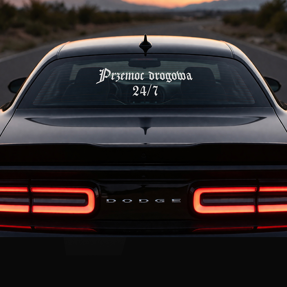 Naklejka Przemoc drogowa 24/7 - obrazek 4