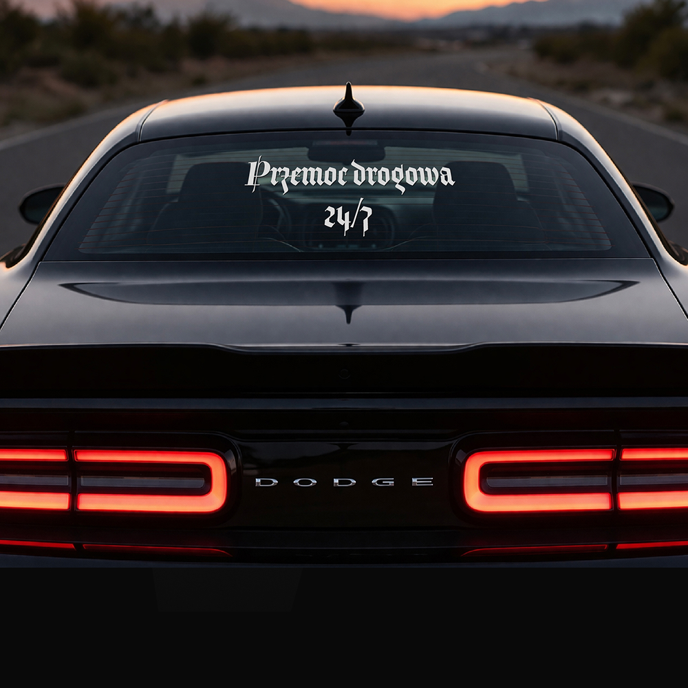 Naklejka Przemoc drogowa 24/7 - obrazek 5